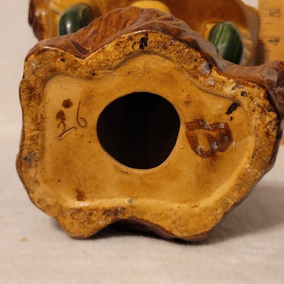 Vintage Hand Painted Majolica Monkey with basket/dish on Head - Picture 8 of 8